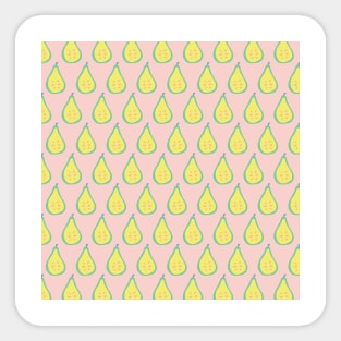 Pears on Pink Sticker